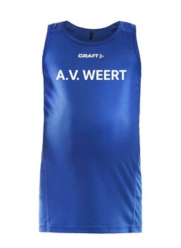 Craft RUSH wedstrijd singlet AV Weert -blauw - junior