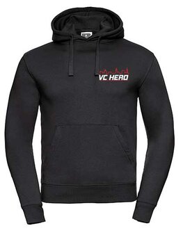 VC HERO Hoodie met borstlogo - zwart - Unisex