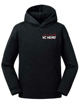 VC HERO Hoodie met borstlogo - zwart - Junior