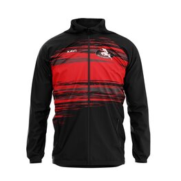 Xavi windbreker Bokkerijders - zwart/rood - Unisex