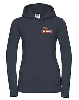 AV Unitas Hoodie met borst- en ruglogo - navy blauw - Dames