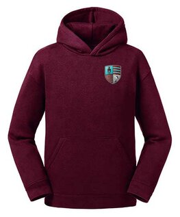 RC Maastricht Hoodie met borstlogo en tekstlogo op de rug - bordeaux - Junior