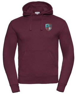 RC Maastricht Hoodie met borstlogo en tekstlogo op de rug - bordeaux - Unisex