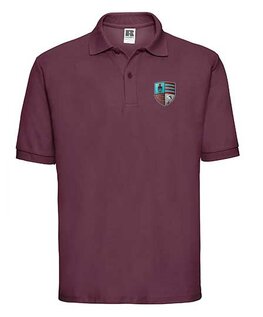 RC Maastricht polo shirt borstlogo en tekstlogo op de rug - bordeaux - Unisex