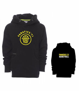 Fanatics Hoodie met Fanatics logo op de voorkant en Basketball logo achterop - Junior