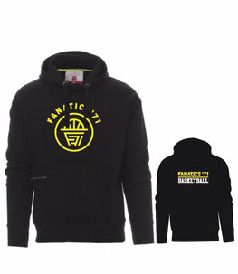 Fanatics Hoodie met Fanatics logo op de voorkant en Fanatics Basketball logo achterop - Unisex