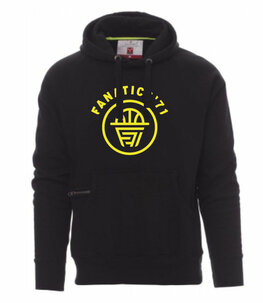 Fanatics Hoodie met Fanatics logo op de voorkant - zwart - Unisex