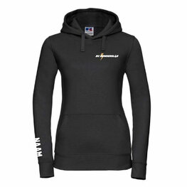 BC Donderslag Hoodie met  borstlogo en tekstlogo op de rug - zwart - Dames