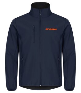  AV Unitas softshell jas Unisex navy