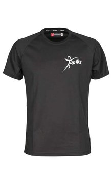 Tupos T-shirt 100% Polyester zwart - junior