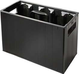 Bidonkrat voor 10 bidons zwart