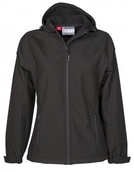 Softshell Jas Zwart Dames model