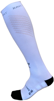 Xavi Compressiesokken met Merinowol &ndash; Medium Compressie &amp; Extra Comfort - wit