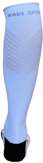 Xavi Compressiesokken met Merinowol &ndash; Medium Compressie &amp; Extra Comfort - wit
