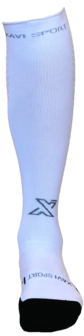 Xavi Compressiesokken met Merinowol &ndash; Medium Compressie &amp; Extra Comfort - wit