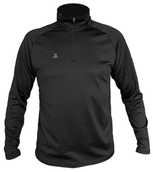 XAVI Sweater ⅓ zip - Super 2 Yarn - zwart - Unisex
