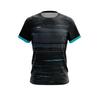 Xavi Performance T-shirt - Lichtgewicht  Sportshirt - zwart/blauw - Unisex
