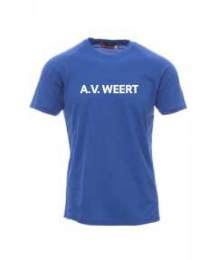 AV Weert T-shirt  100% Polyester - blauw - Junior