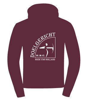 HBC Doelgericht Hoodie met borst- en ruglogo - Unisex