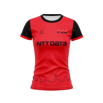 XAVI Performance wedtrijdshirt VC HERO - zonder nummer - rood - Dames
