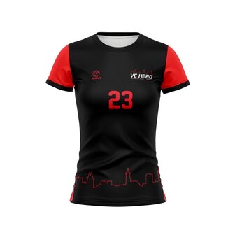 XAVI Performance inspeelshirt VC HERO met nummer - zwart - Dames