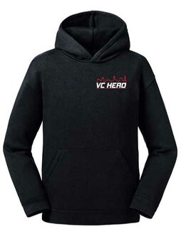 VC HERO Hoodie met borstlogo - zwart - Junior