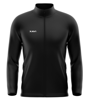 XAVI Trainingsjas full zip - Super 2 Yarn - zwart - Unisex