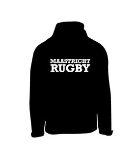 RC Maastricht Hoodie met borstlogo en tekstlogo op de rug - zwart - Unisex