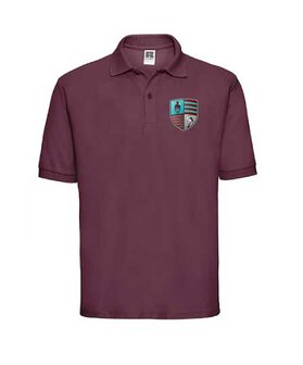 RC Maastricht polo shirt borstlogo en tekstlogo op de rug - bordeaux - Junior