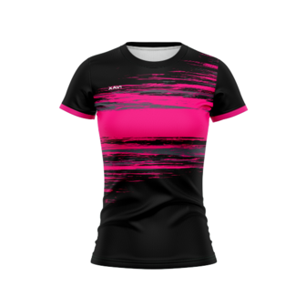Xavi Performance T-shirt zwart/rose &ndash; Lichtgewicht &amp; Functioneel voor Elke Sport - Dames