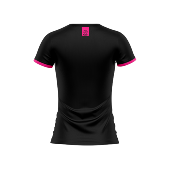 Xavi Performance T-shirt zwart/rose &ndash; Lichtgewicht &amp; Functioneel voor Elke Sport - Dames