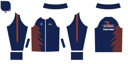 Xavi trainingsjas met AV Unitas borst- en ruglogo - Unisex