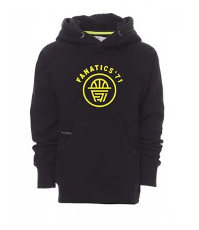 Fanatics Hoodie met Fanatics logo op de voorkant - Zwart - Junior