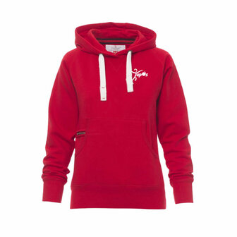 Tupos Hoodie rood - Dames
