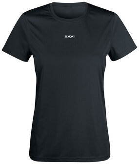 Xavi Basic t-shirt zwart - Dames