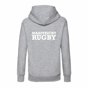 RC Maastricht hoodie met logo op de borst en tekstlogo op de rug - Grijs - Kinderen