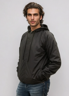 Xavi Regenjas met Capuchon &amp; Mesh Voering &ndash; Comfort Fit - zwart - Unisex