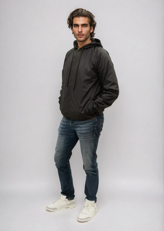 Xavi Regenjas met Capuchon &amp; Mesh Voering &ndash; Comfort Fit - zwart - Unisex