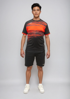 Xavi Performance T-shirt - Lichtgewicht  Sportshirt - zwart/rood - Unisex