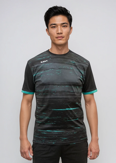 Xavi Performance T-shirt - Lichtgewicht  Sportshirt - zwart/blauw - Unisex