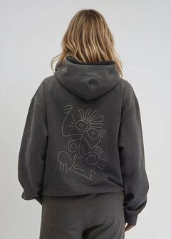 Xavi Vayso Oversize Heavy Hoody - Zwart - Unisex