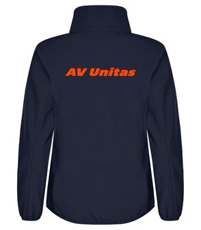 AV Unitas softshell jas Dames navy