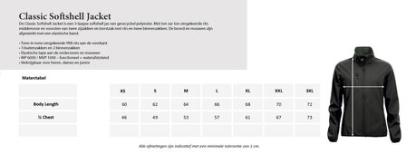  AV Unitas softshell jas Dames navy