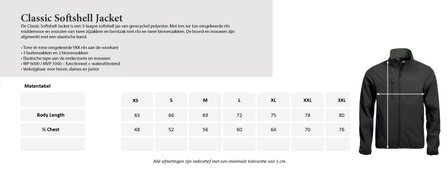  AV Unitas softshell jas Unisex navy