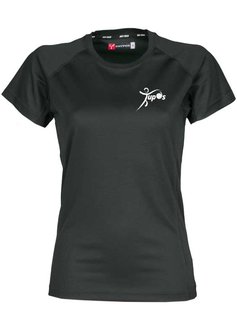 Tupos T-shirt 100% Polyester zwart - Dames