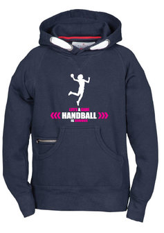 Handbal Hoodie met opdruk - navy - Junior