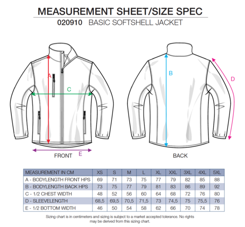 Softshell jas Peelpush Unisex