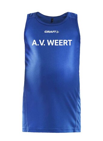 Craft RUSH wedstrijd singlet AV Weert -blauw - junior
