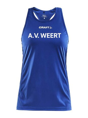 Craft RUSH wedstrijd singlet AV Weert - blauw - dames