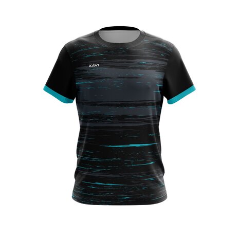 Xavi Performance T-shirt - Lichtgewicht  Sportshirt - zwart/blauw - Unisex